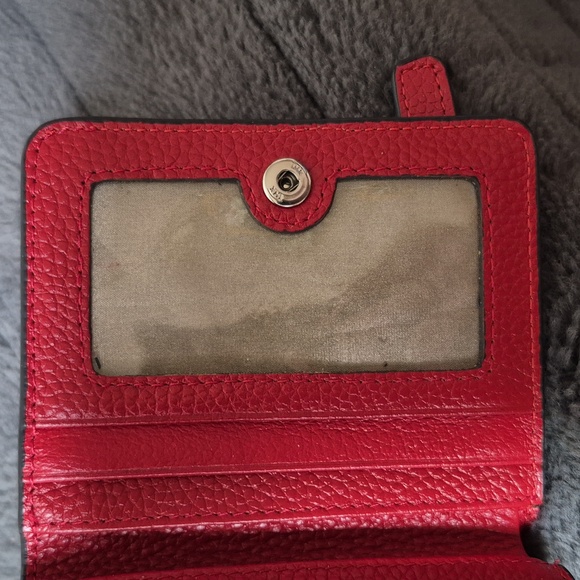 NWOT Leather Small Red Wallet! - Picture 11 of 11